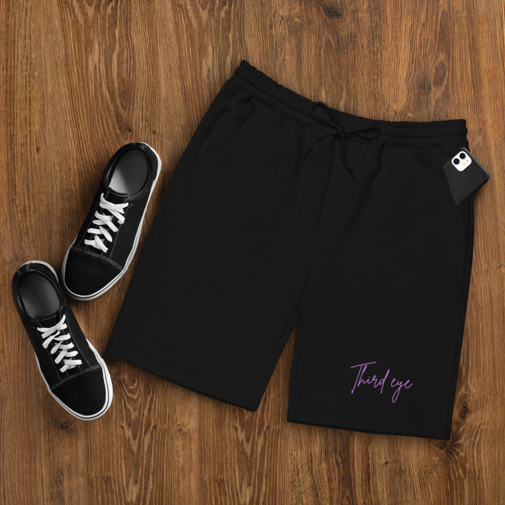 Third eye fleece shorts