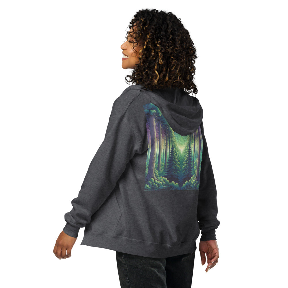 Heavy blend third eye supply zip hoodie