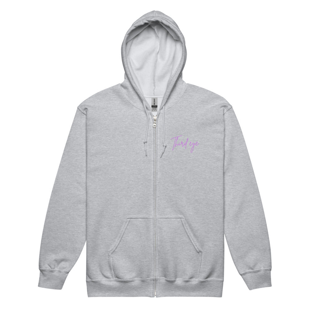 Heavy blend third eye supply zip hoodie