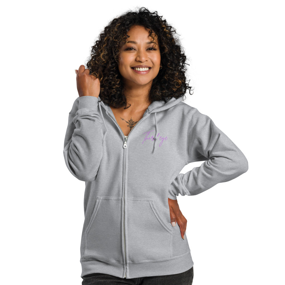 Heavy blend third eye supply zip hoodie