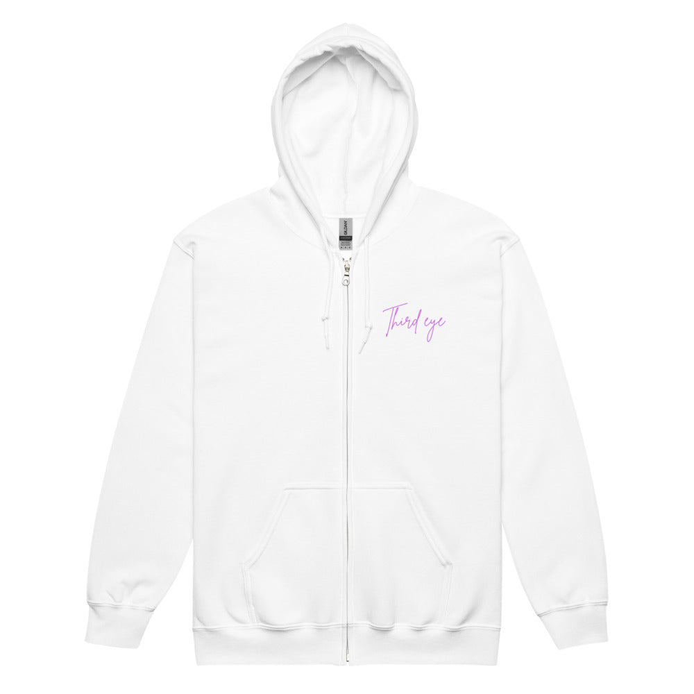 Heavy blend third eye supply zip hoodie