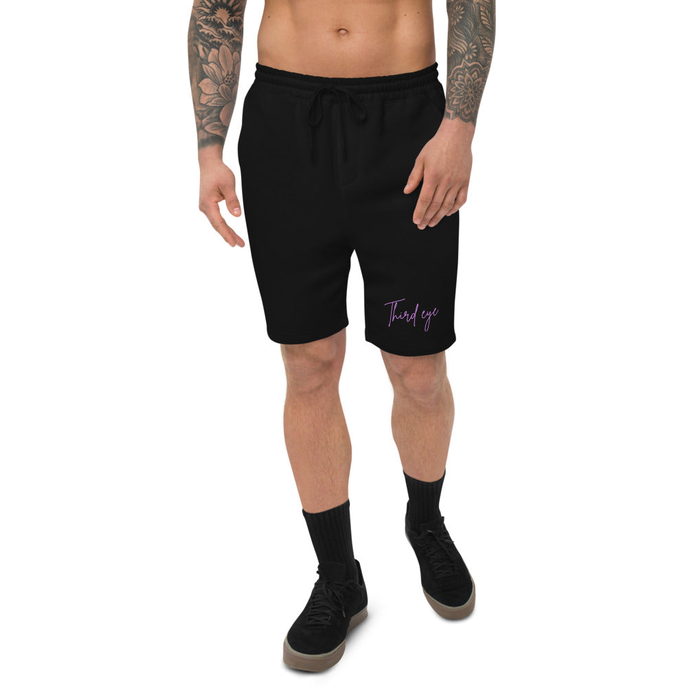 Third eye fleece shorts