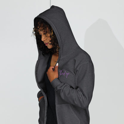 Heavy blend third eye supply zip hoodie