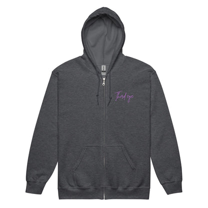 Heavy blend third eye supply zip hoodie