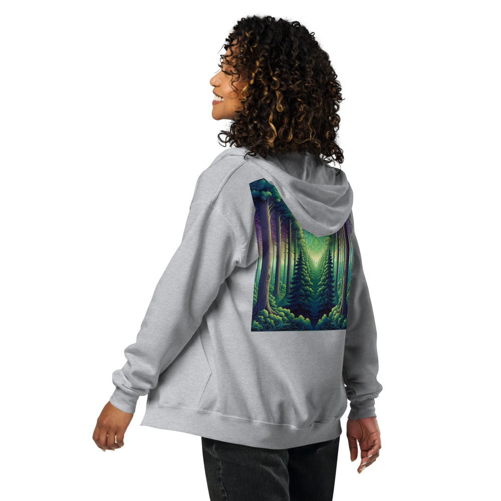Heavy blend third eye supply zip hoodie