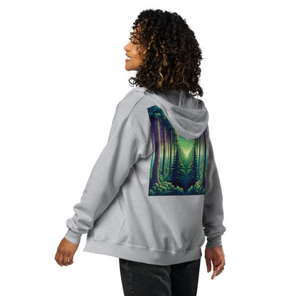 Heavy blend third eye supply zip hoodie