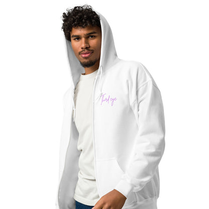 Heavy blend third eye supply zip hoodie